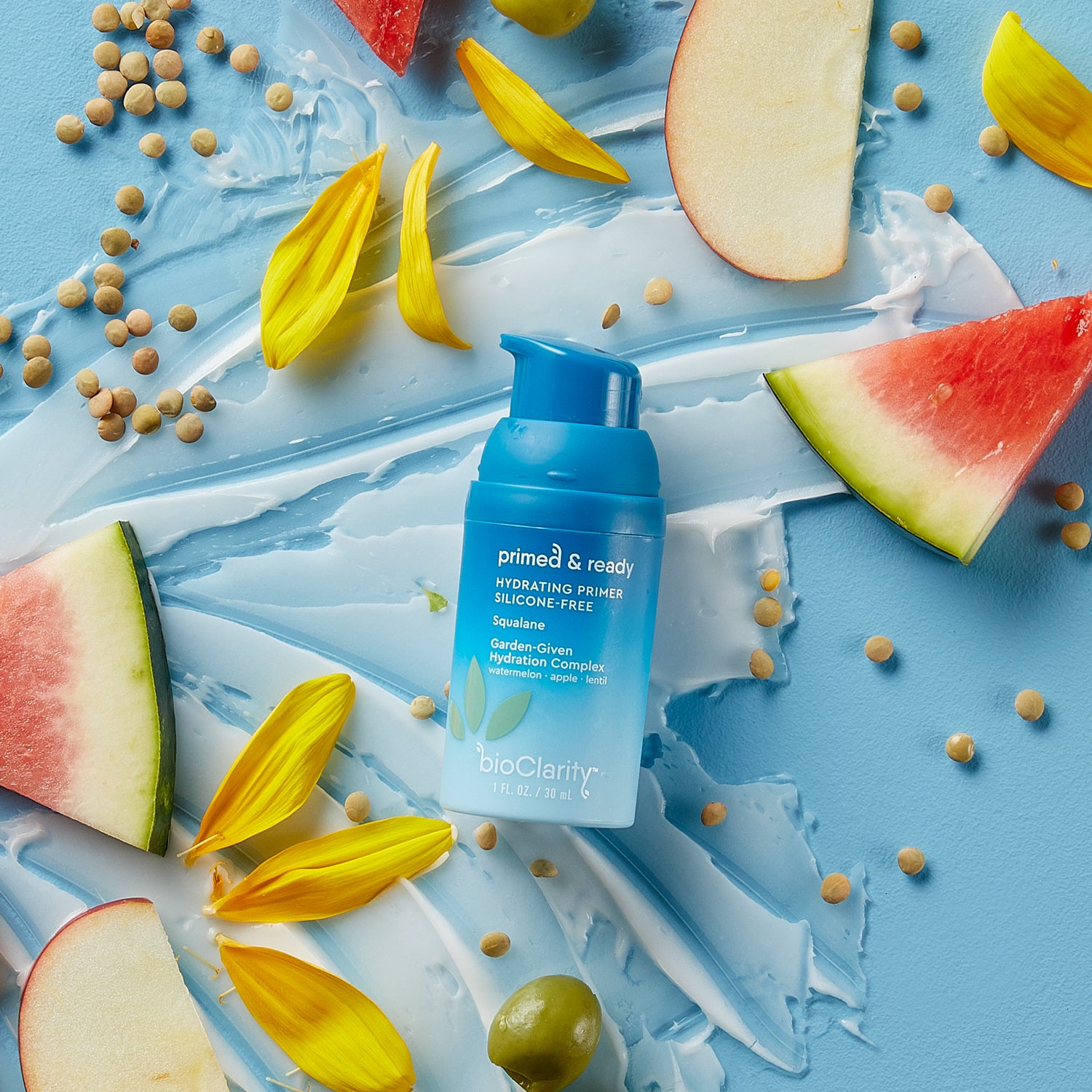 primer with natural ingredients - watermelon, squalane, apple